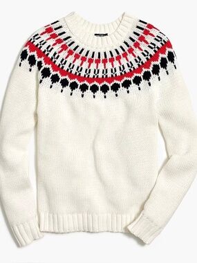 *FIRM PRICE* J. Crew Mercantile Fair Isle 100% Cotton Sweater